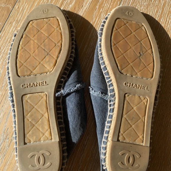 CHANEL Espadrille Flats in Blue - US Size 8 - Picture 4 of 7